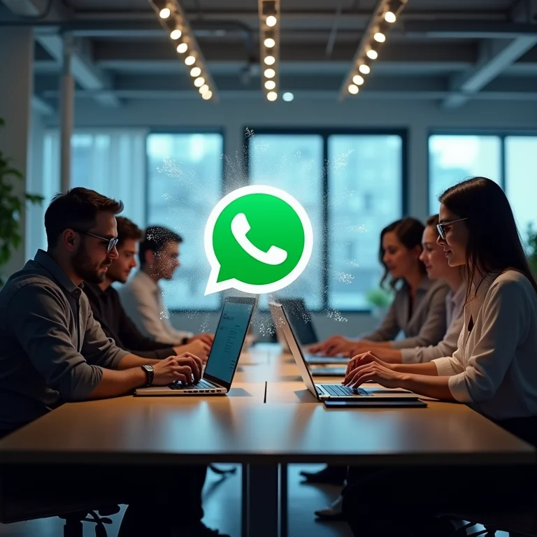 Profissionais utilizando a API do WhatsApp Business