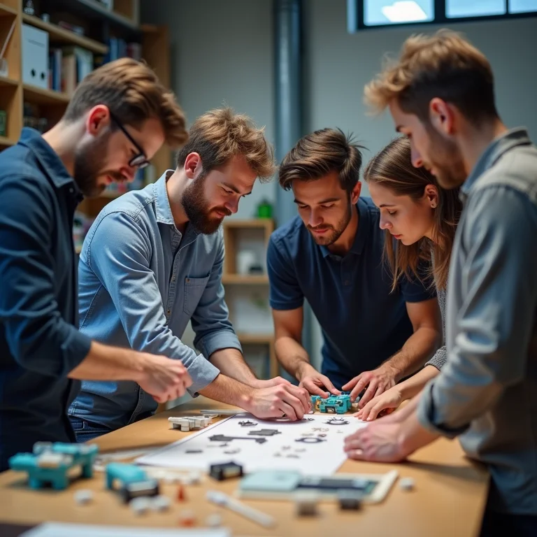 Projeto com colagem de plástico