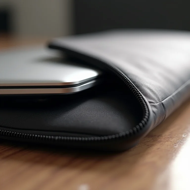 Proteção contra impactos em capa de notebook.