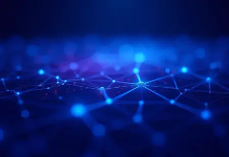 Representação visual abstrata de governança corporativa e IA.