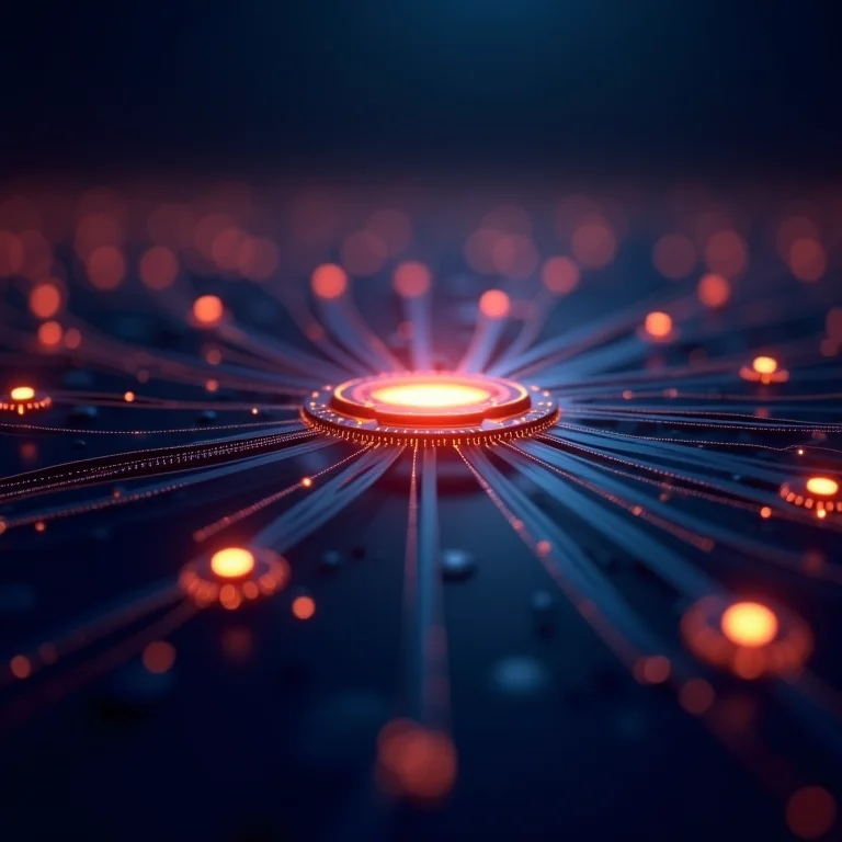 Representação visual de um Broker MQTT gerenciando a qualidade de serviço.