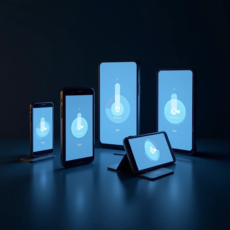 Smartphones mostrando aplicativos de análise de Wi-Fi