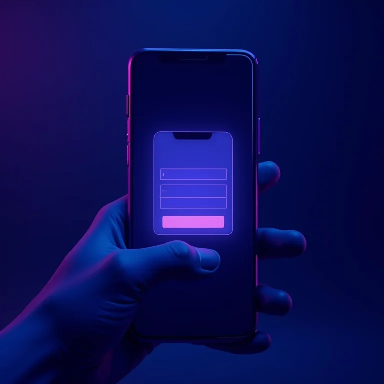 Tela de celular exibindo um site falso de criptomoeda