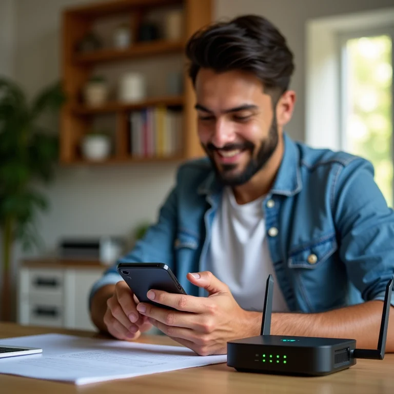 Teste prático de velocidade do Wi-Fi.