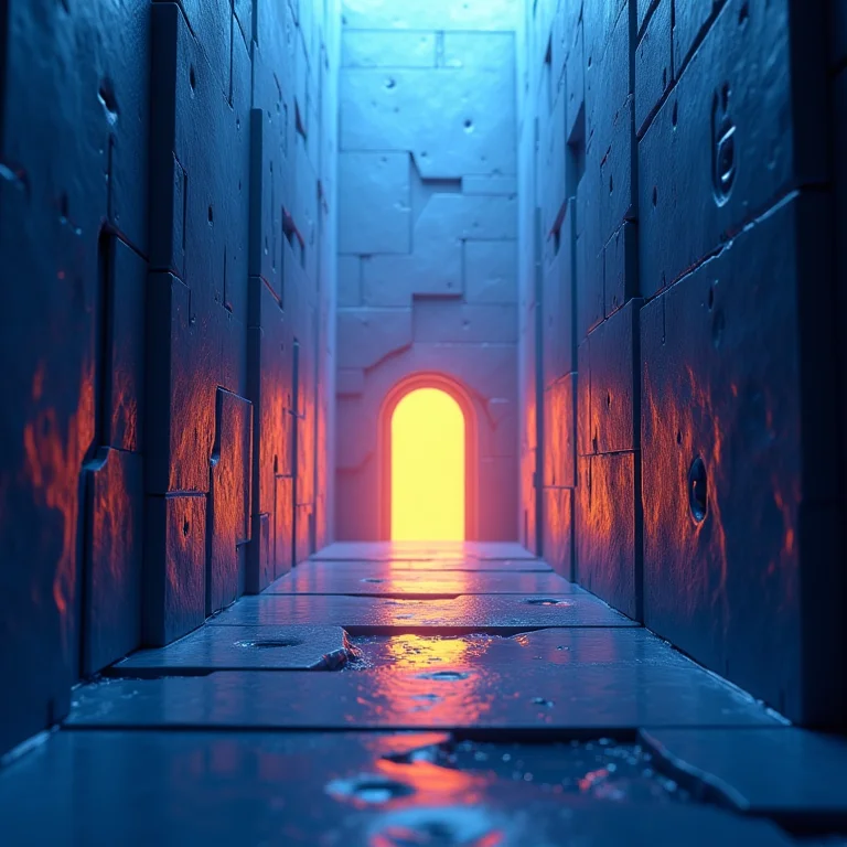 Uma fortaleza digital representando a robustez de uma senha mestre.