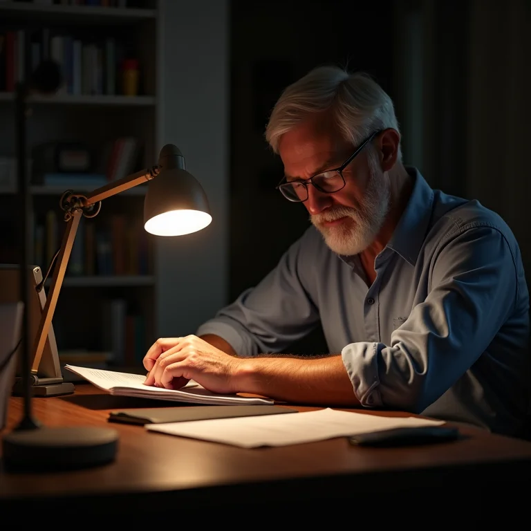 Usuário utilizando um furador de papel elétrico em seu escritório.