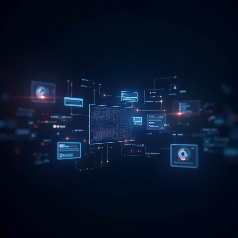 Visualização abstrata da interface da Alexa Developer Console