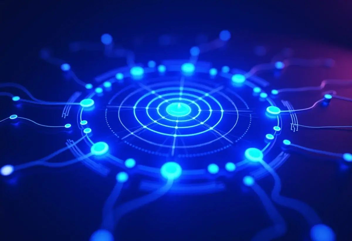 Pare de Atirar no Escuro! A IA Revela Como Segmentar Clientes Visualização abstrata de segmentação de clientes com IA